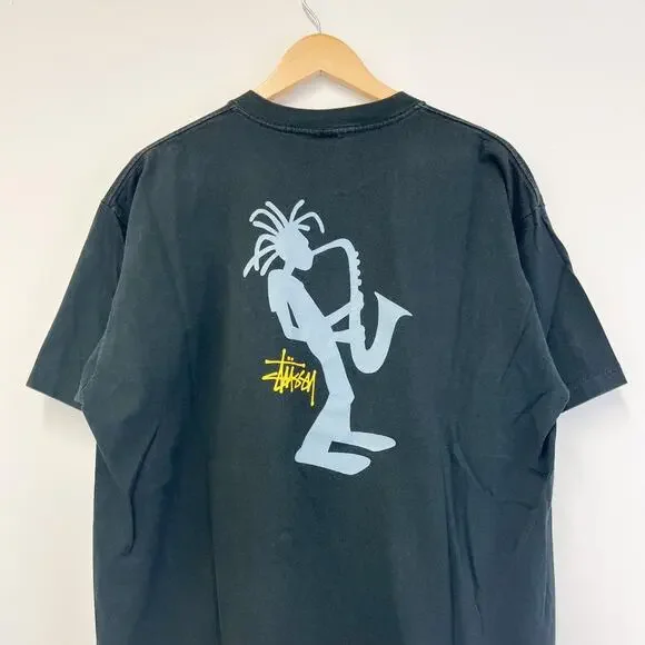 Stussy 90s前期 Tシャツ Lサイズ STUSSY(ステューシー) 90's OLD SKOOL 1992 crown オールドスクール